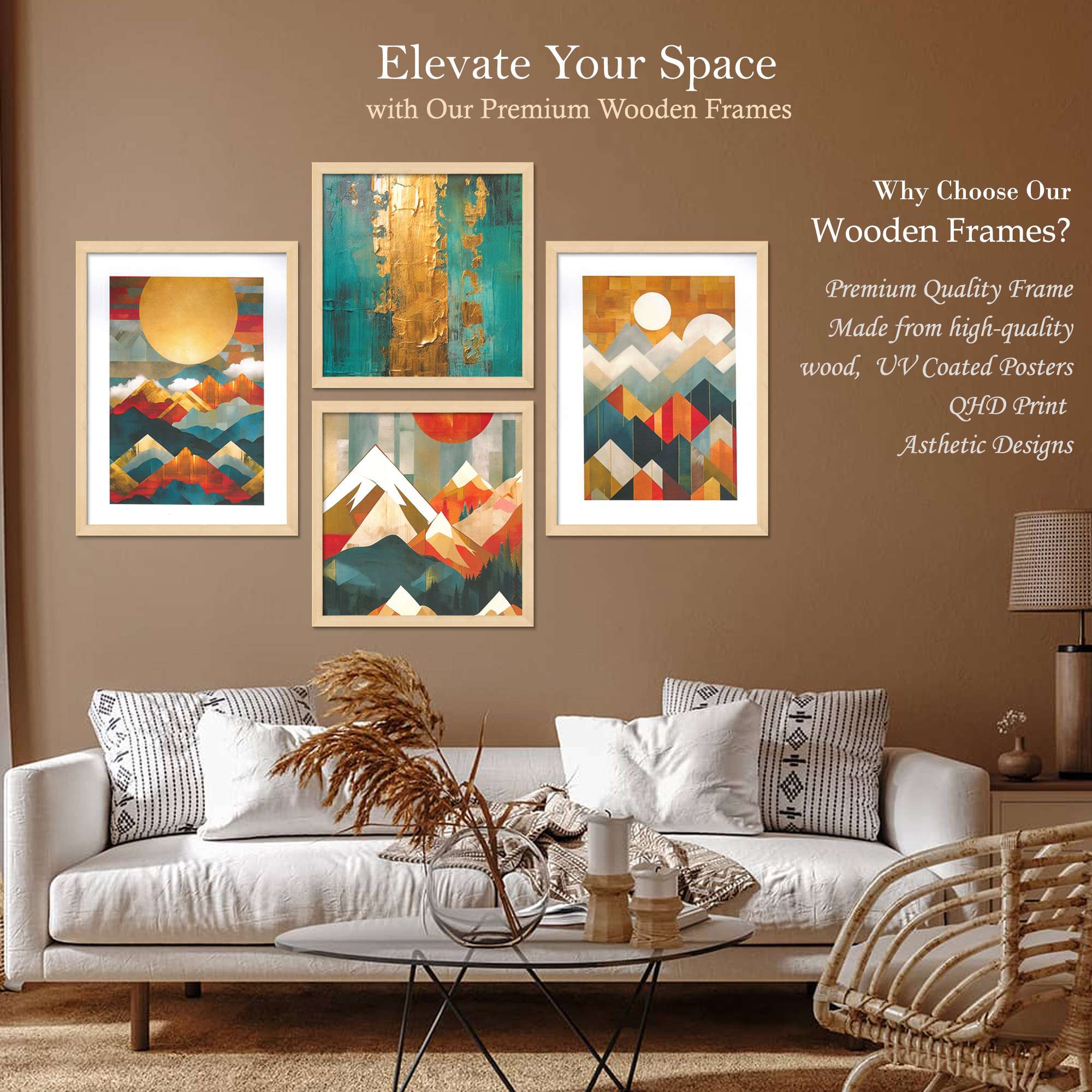 SET OF 4 DIGITAL WALL PAINTING - Image 2